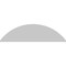 Ekena Millwork Segment Arch 4 Spoke Architectural Grade PVC Pediment, 50"W x 13-1/2"H x 2"P PEDPS050X135SEG04 - alternate 2